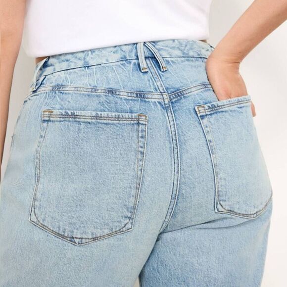 Good American 90s Mom Jeans Distressed High Rise Size 6/28 - Picture 5 of 13